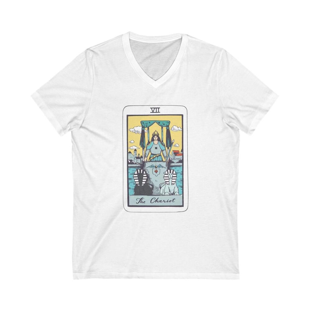 7 The Chariot | Major Arcana| Jersey Short Sleeve V-Neck Tee S/M/L/XL/XXL